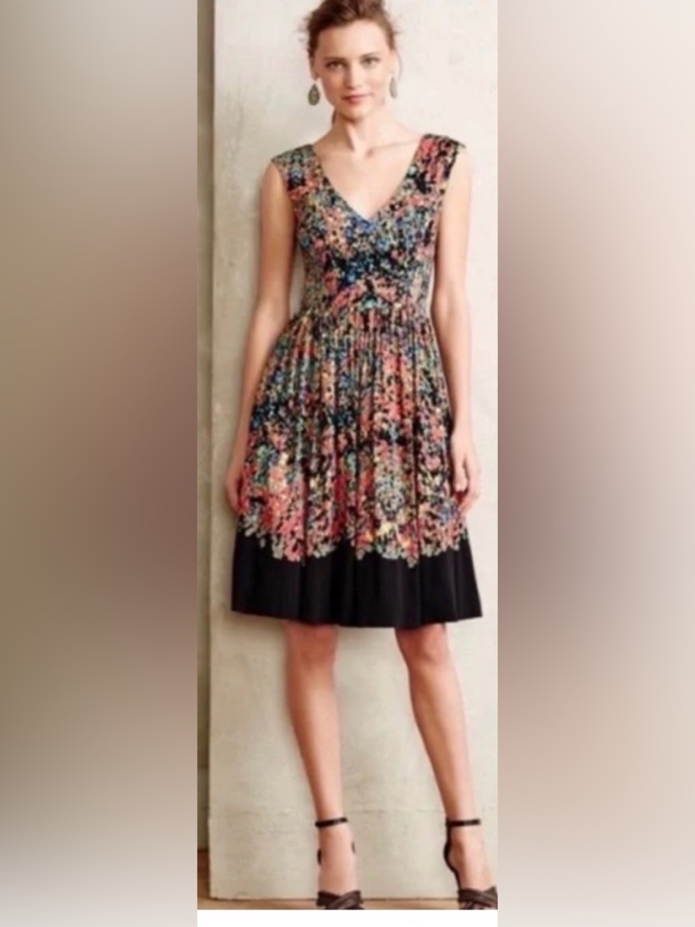 Anthropologie Plenty by Tracy Reese fete midi multicolor sleeveless dress 4